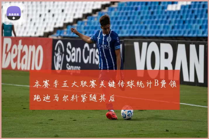 本赛季五大联赛关键传球统计B费领跑迪马尔科紧随其后